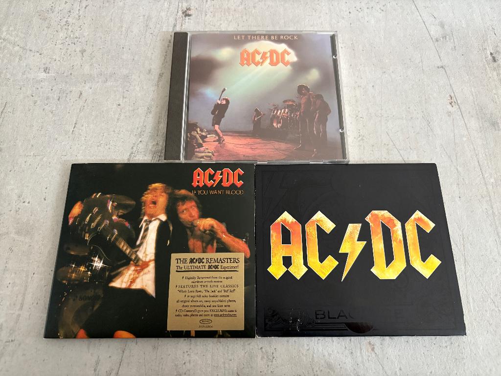 ACDC - Let There Be Rock, If You Want Bood, Black Ice CD, Cd's en Dvd's, Ophalen of Verzenden, Zo goed als nieuw
