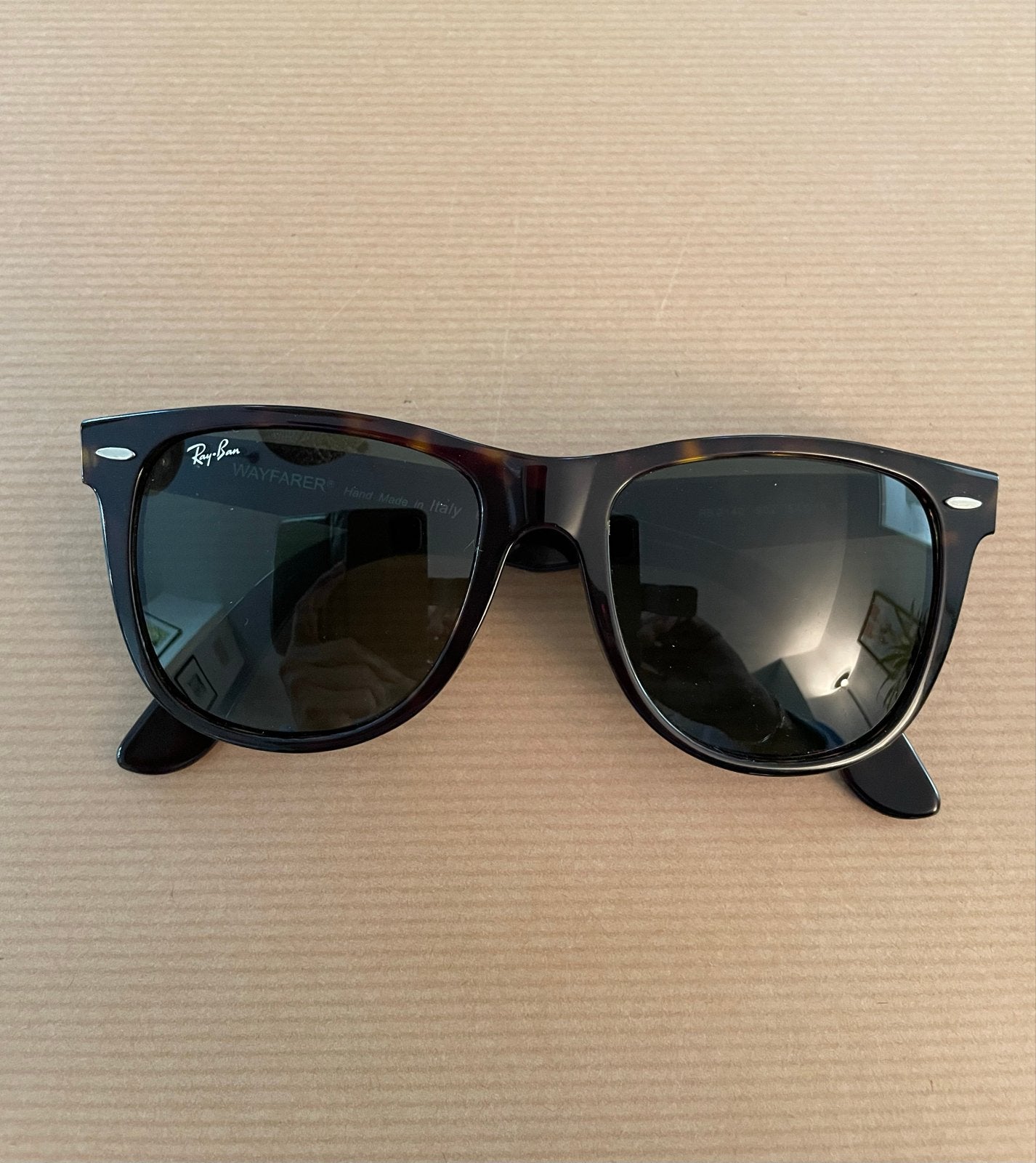 Ray-Ban Wayfarer Zonnebril RB 2140 902 54 18 3N, Zonnebril, Bruin, Ophalen of Verzenden, Zo goed als nieuw