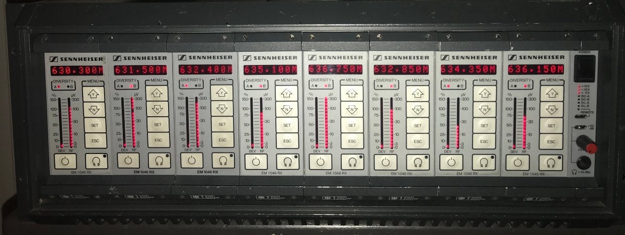 Sennheiser EM1046 rackontvanger 630-654 mhz, Muziek en Instrumenten, Ophalen, Gebruikt, Overige typen, Draadloos