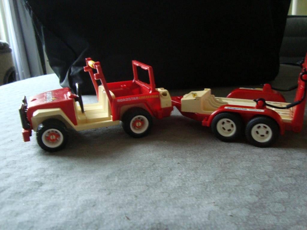 Playmobil jeep met aanhanger, Ophalen of Verzenden, Zo goed als nieuw, Los playmobil