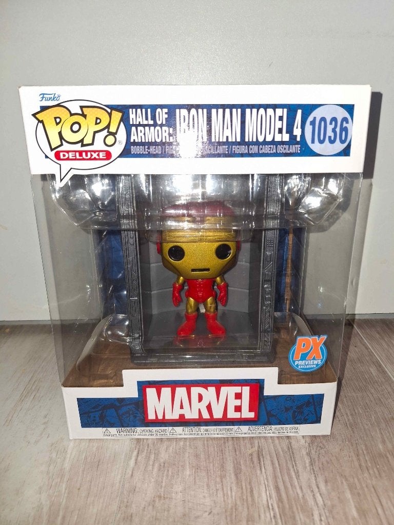 Iron man model 4 hall of armors 1036 PX previews exclusive, Verzenden