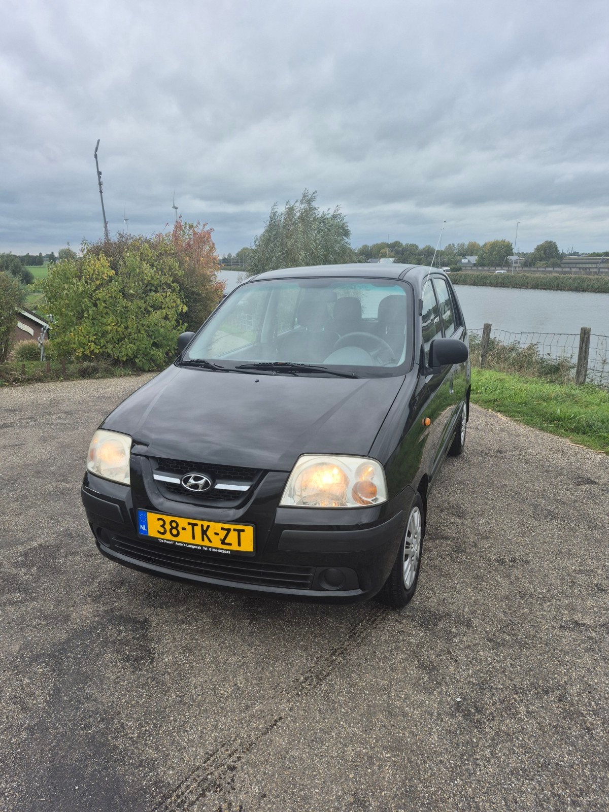 Hyundai Atos 1.1 2006 Zwart, Voorwielaandrijving, Stof, 31 €/maand, 4 cilinders