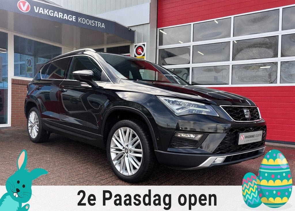 Seat Ateca 1.5 TSI Xcellence Edition|Pano|ACC|360Camera, 12 maanden, Zwart, 4 cilinders, Zwart