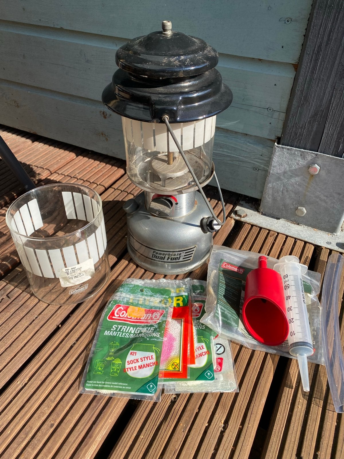Coleman Powerhouse Dual Fuel 295-700T Druklamp Vis-/Kampeerl, Ophalen, Gebruikt