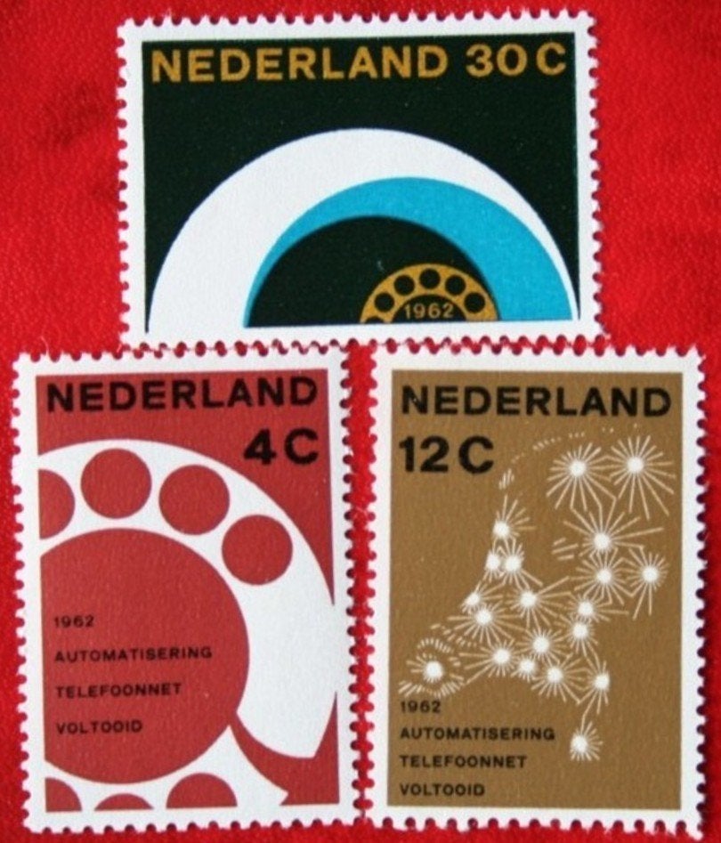 Nederland 1962 - nvph 771-773 Automatisering telefoonnet, Ophalen of Verzenden, Na 1940, Postfris