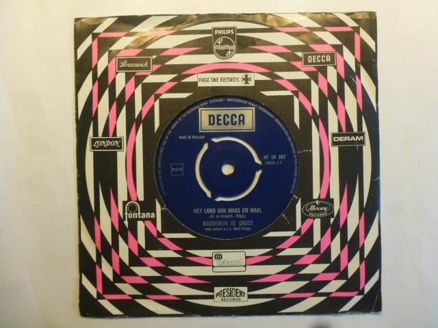 Boudewijn de Groot. Het land van Maas en Waal./ Testament., Gebruikt, 7 inch, Single, Ophalen of Verzenden