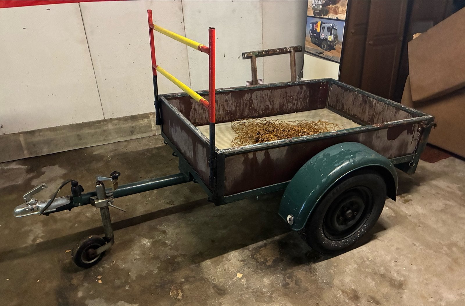 Aanhangwagen (L150,B100,H25cm), Ophalen, Gebruikt