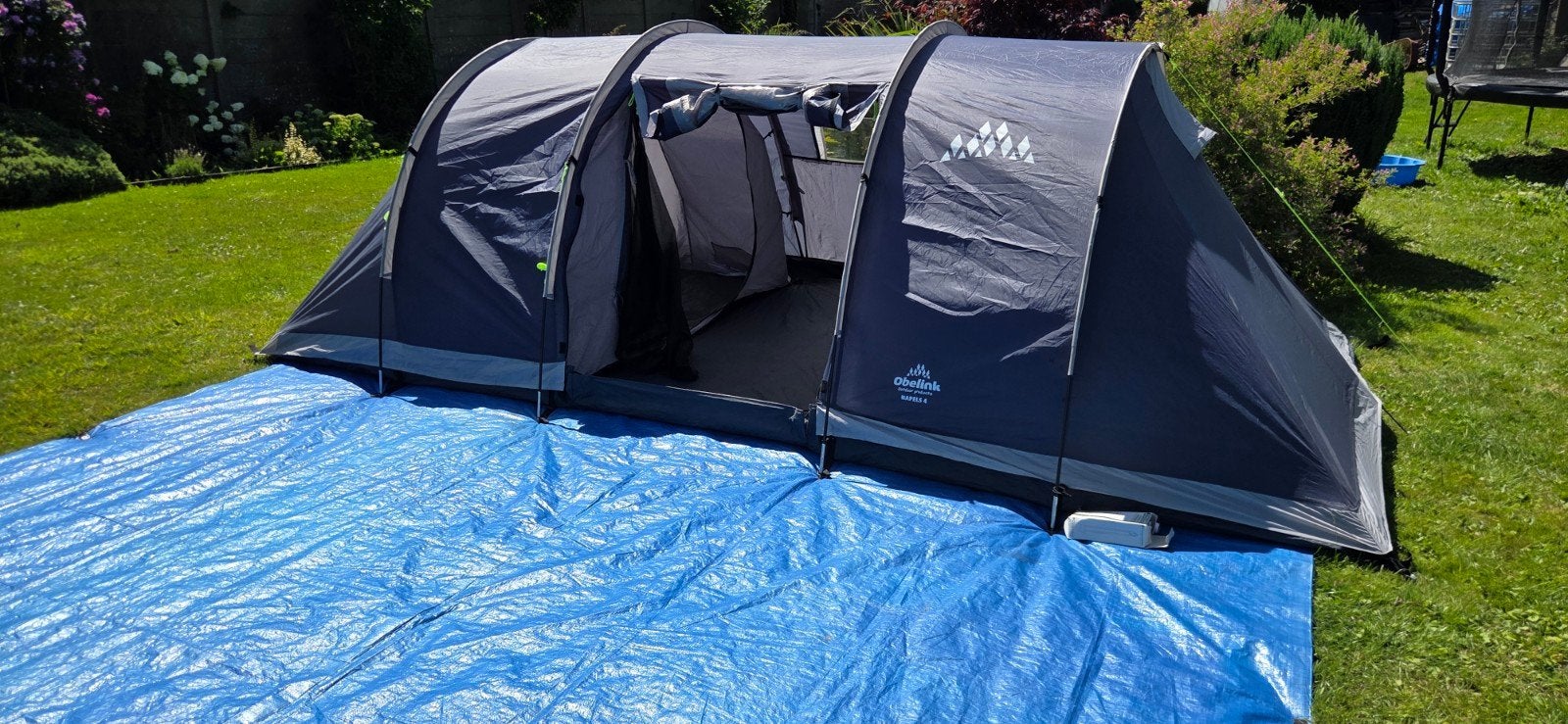 Obelink Napels 4 vis-a-vis tent 4 pers, Caravans en Kamperen, Tenten, Ophalen, Gebruikt, Tot en met 4