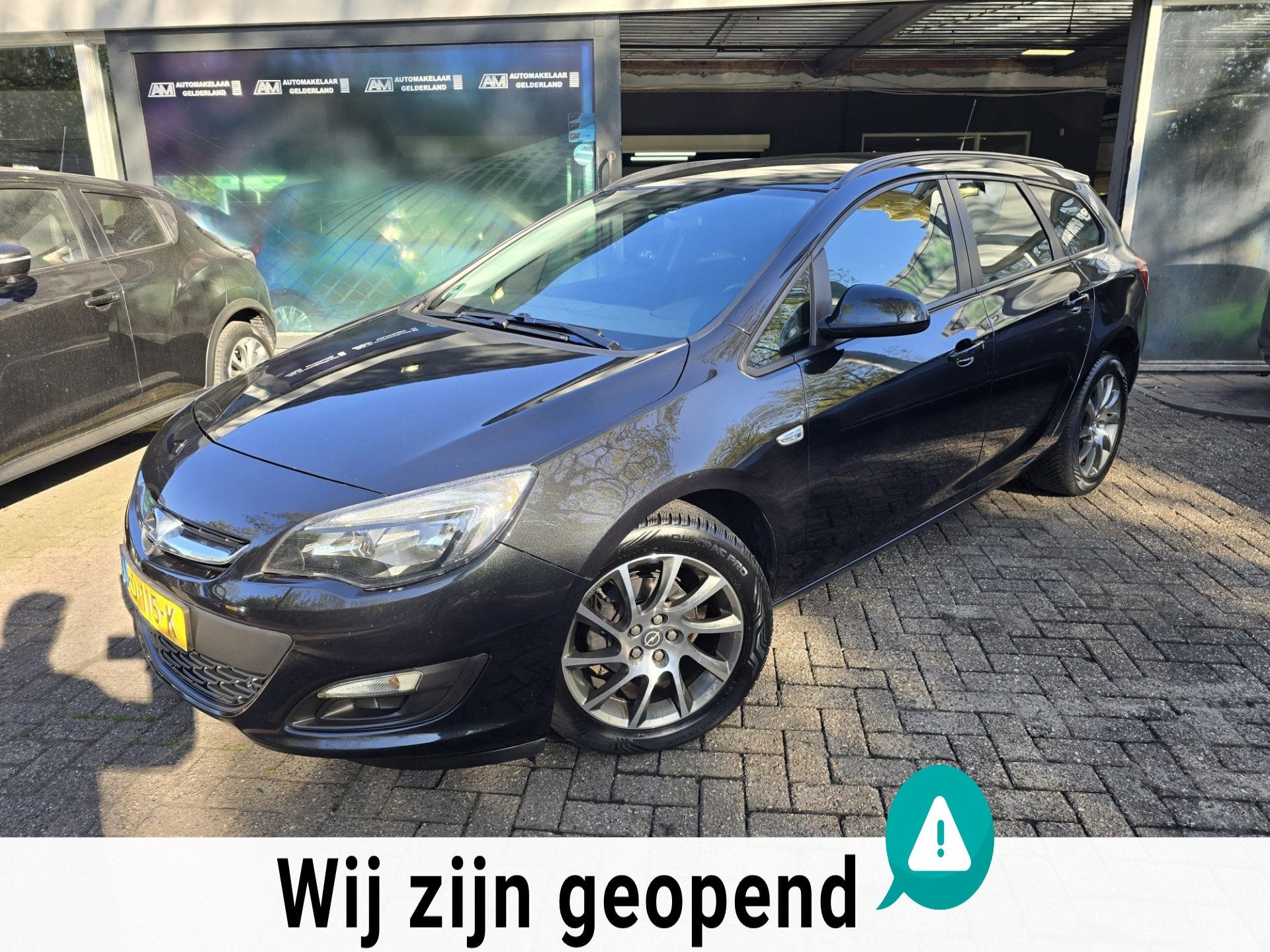 Opel Astra Sports Tourer 1.4 Turbo Edition | AUTOMAAT | 3/6, Auto's, Stof, Gebruikt, 4 cilinders, Zwart