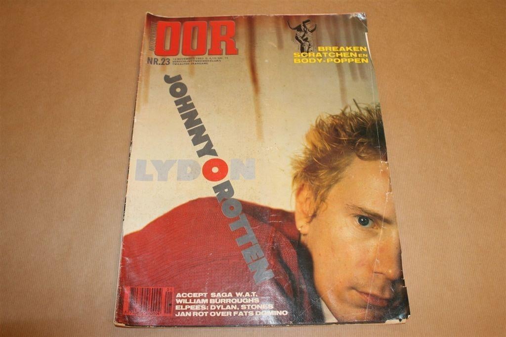 Muziekkrant Oor 1983 - Johnny Rotten, Boeken, Ophalen of Verzenden, Zo goed als nieuw, Muziek, Film of Tv