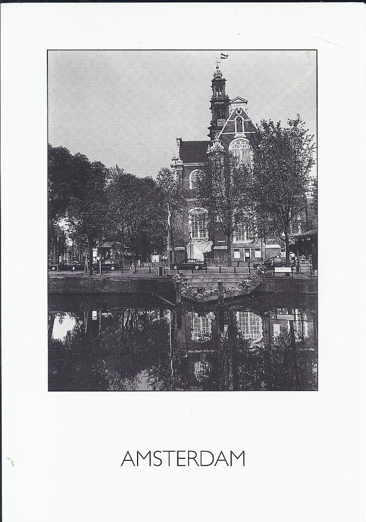 Amsterdam westerkerk ongelopen ansichtkaart ( a1651 ), Ophalen of Verzenden, 1980 tot heden, Ongelopen, Noord-Holland