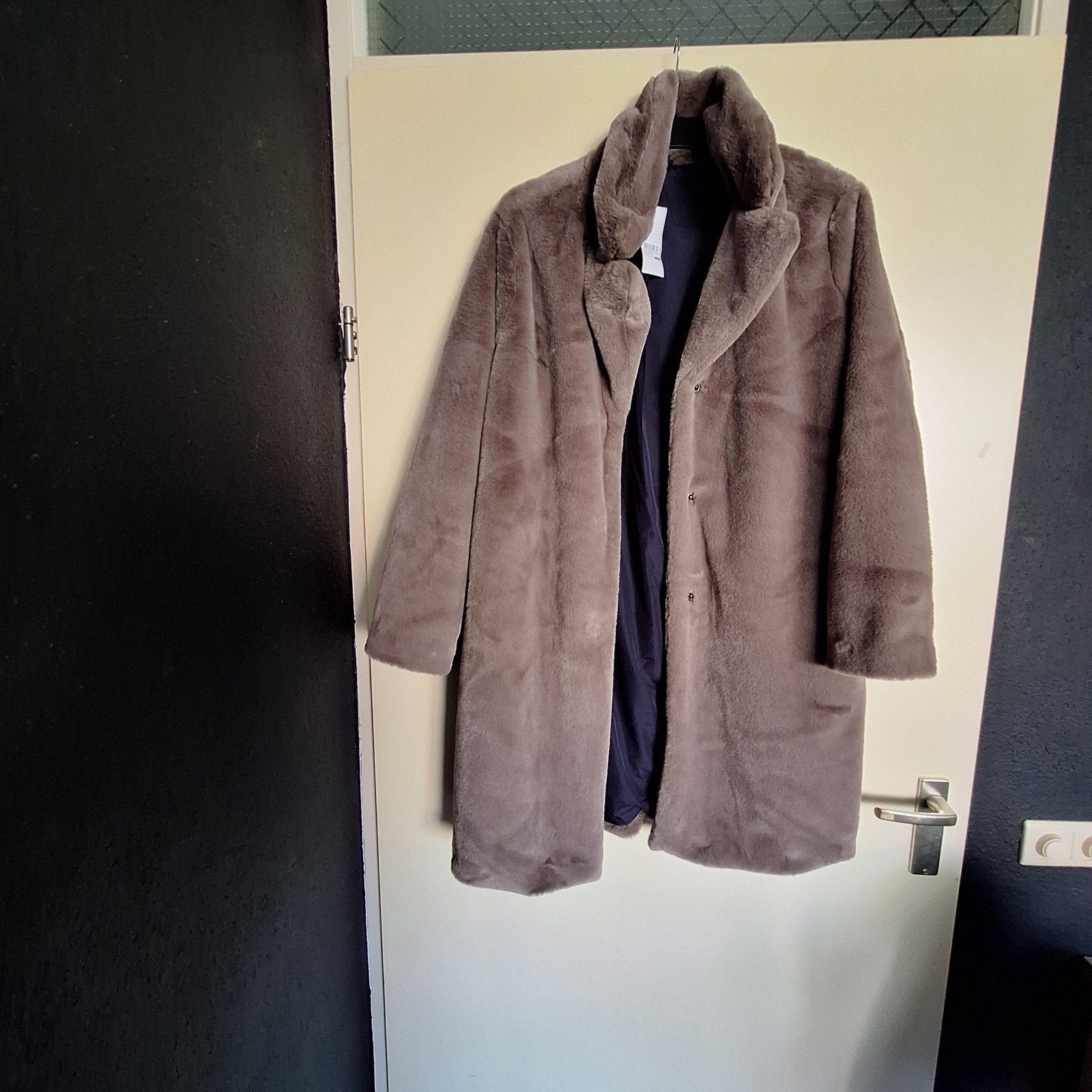 Hema Faux Fur Jas Maat L - Nieuw met kaartje, Ophalen, Bruin, Maat 42/44 (L), Nieuw