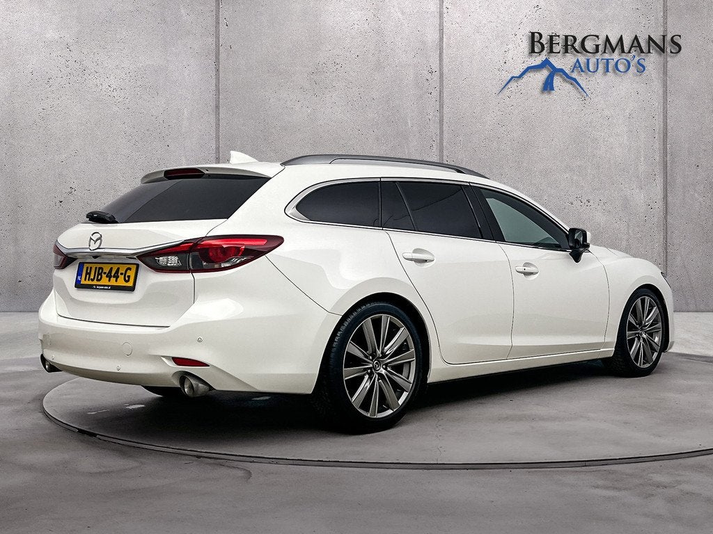Mazda 6 Sportbreak 2.5 SkyActiv-G 194 Signature // STOELVENT, Gebruikt, 4 cilinders, 6 sportbreak, Wit