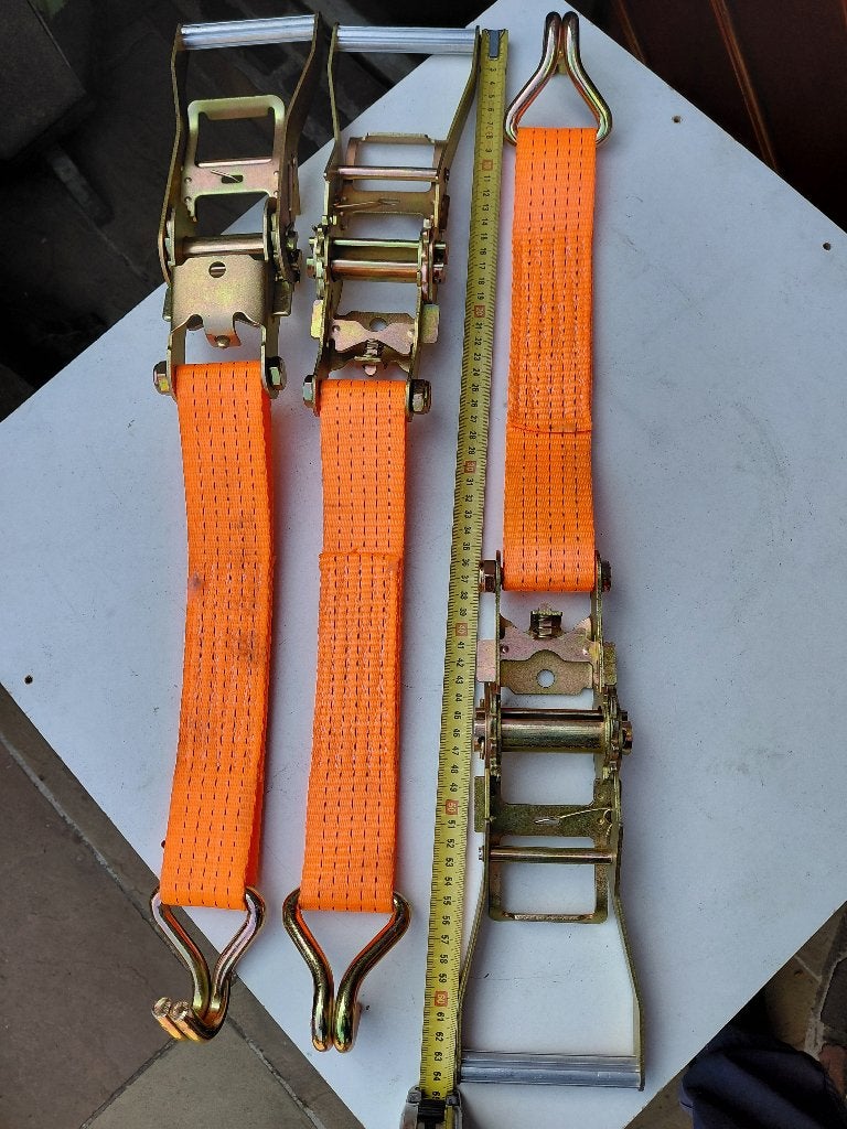 te koop spanbanden  5 meter lang   en 5 cm breedte   nieuw, Auto diversen, Aanhangwagen-onderdelen, Ophalen of Verzenden, Nieuw