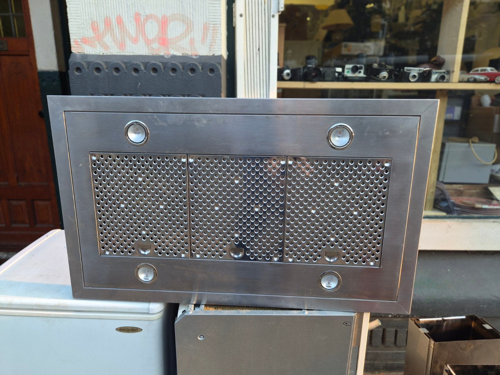 RVS Afzuigkap - Inbouw - 90 cm breed, Ophalen of Verzenden, Wandschouwkap, Motor