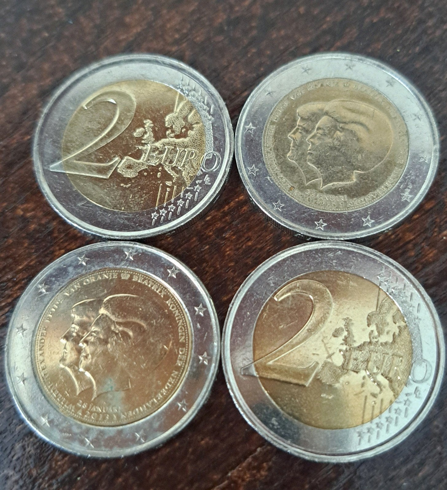 7x Nederlandse 2 Euro Munten 2013 Dubbelportret, Ophalen of Verzenden, Overige landen, 2 euro, Losse munt