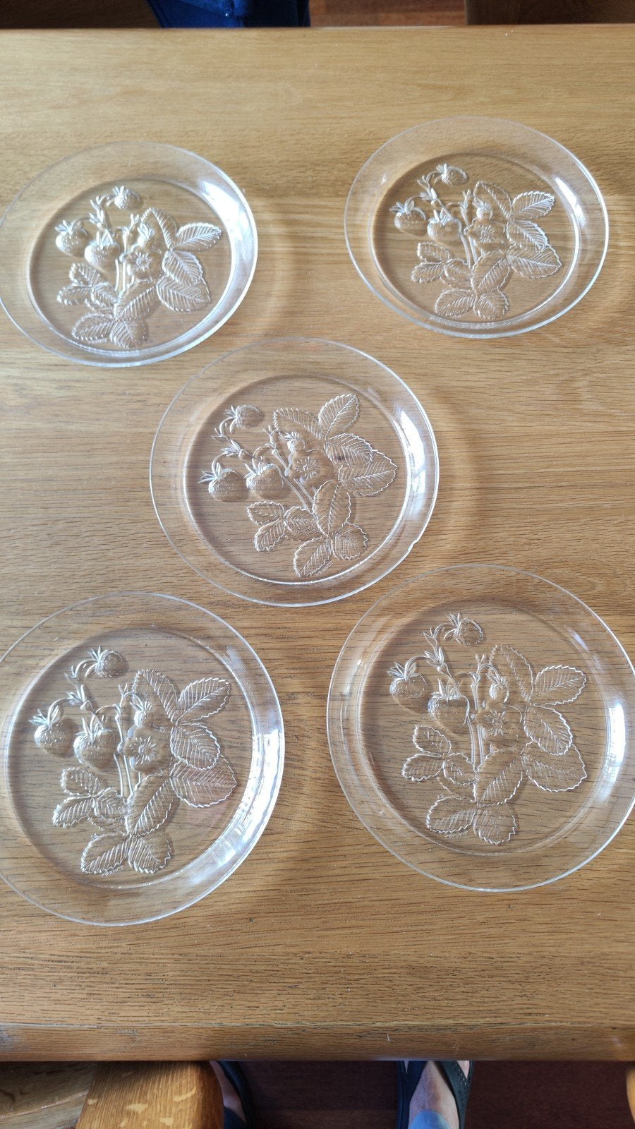 Set van vintage  bordjes 20 cm rond, Ophalen