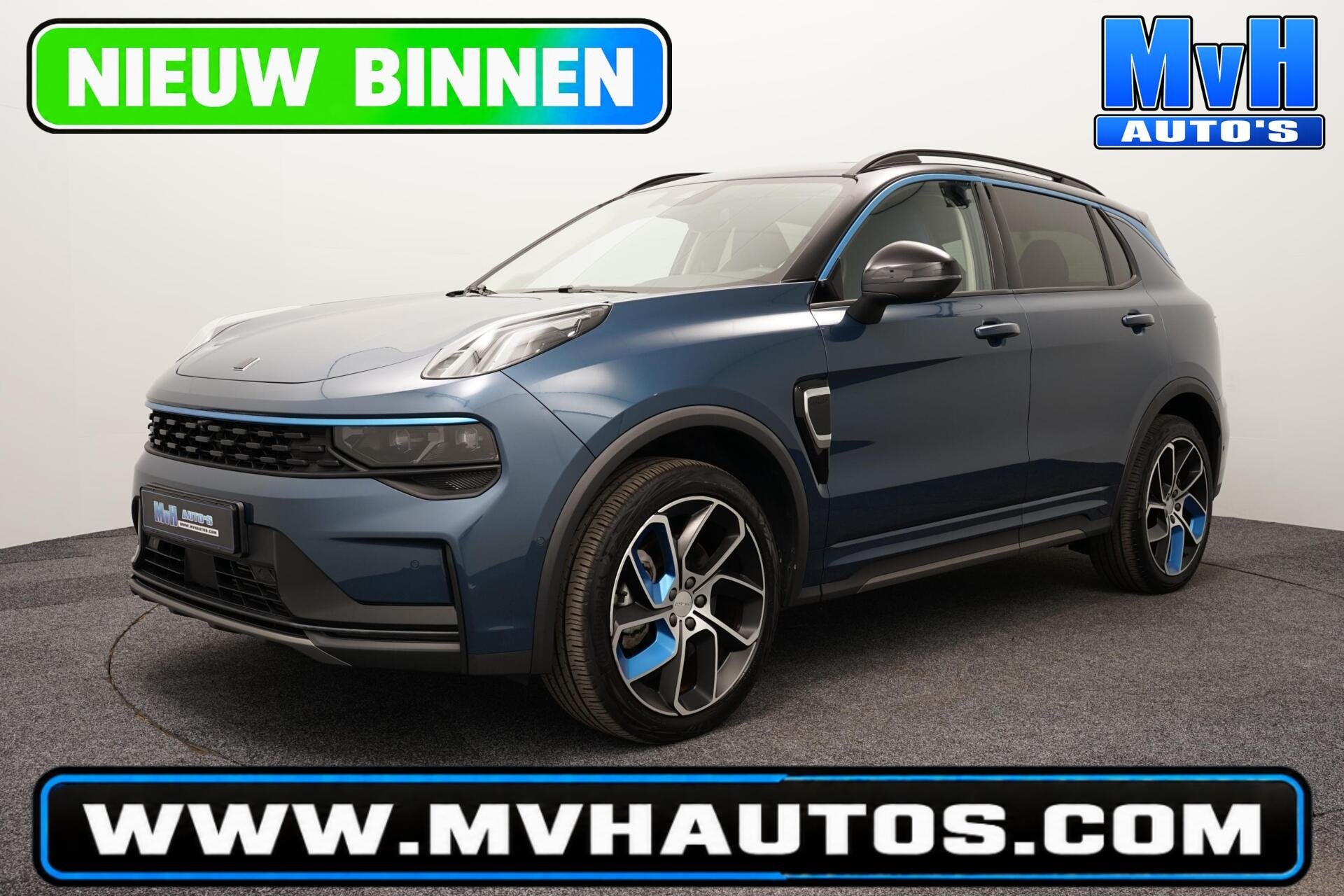 Lynk & Co 01 1.5 PHEV|262PK|LUXE|360°CAM|PANO, Auto's, Stof, Euro 6, Met garantie (alle), Blauw