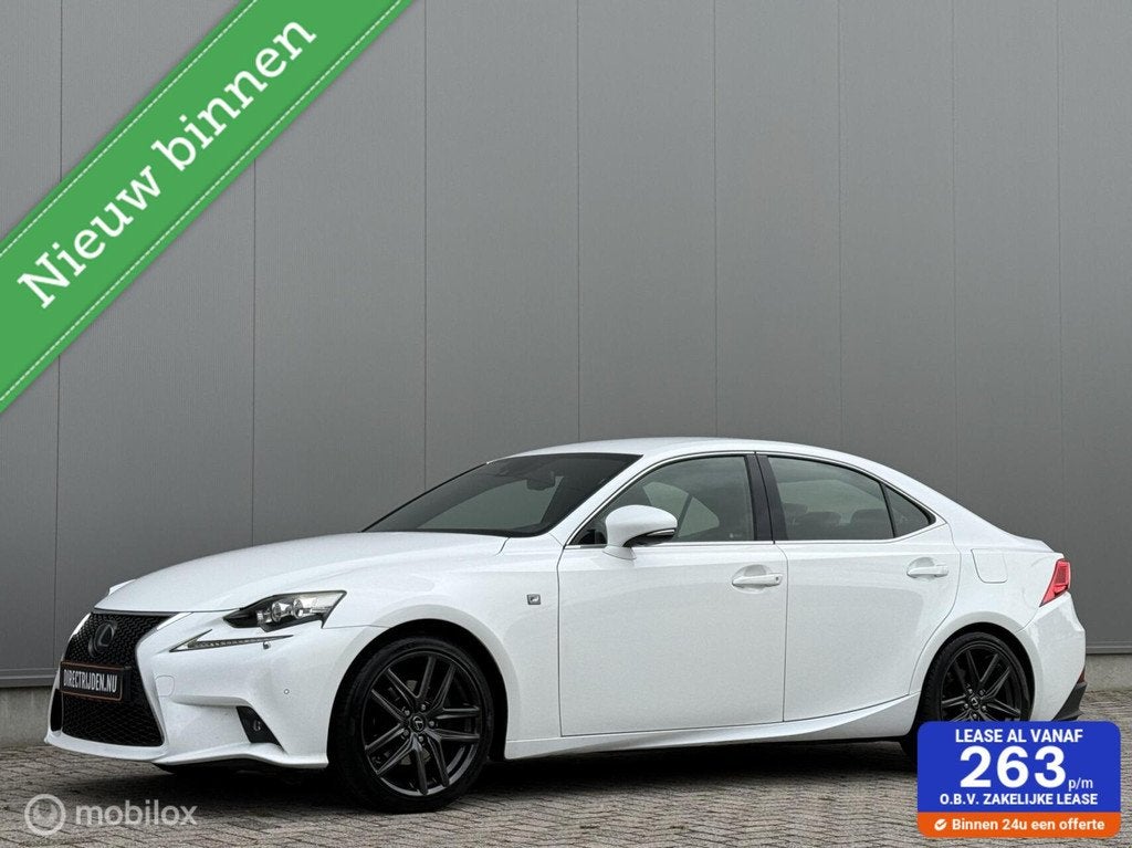 Lexus IS 300h F Sport Edition | Trekhaak | Dealer onderhoud, Auto's, Lexus, Euro 5, Achterwielaandrijving, Gebruikt, Wit