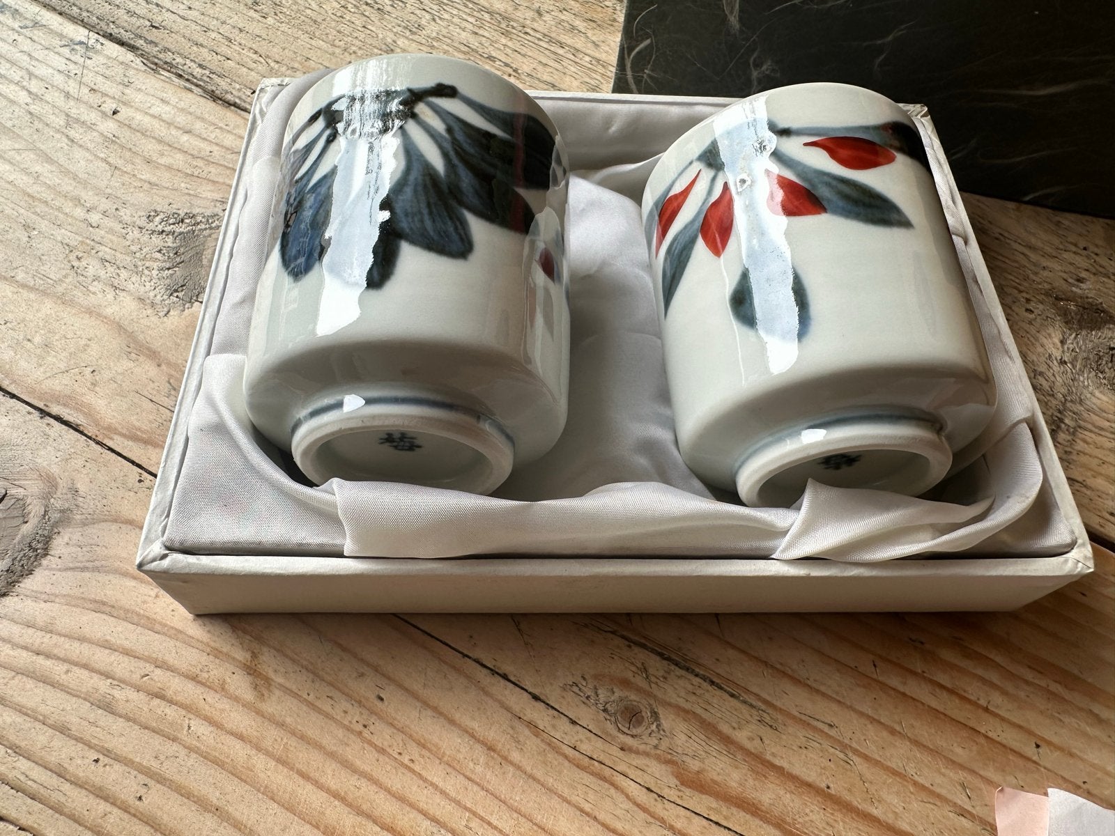 Set van 2 Japanse theekopjes in geschenkdoos, Ophalen of Verzenden