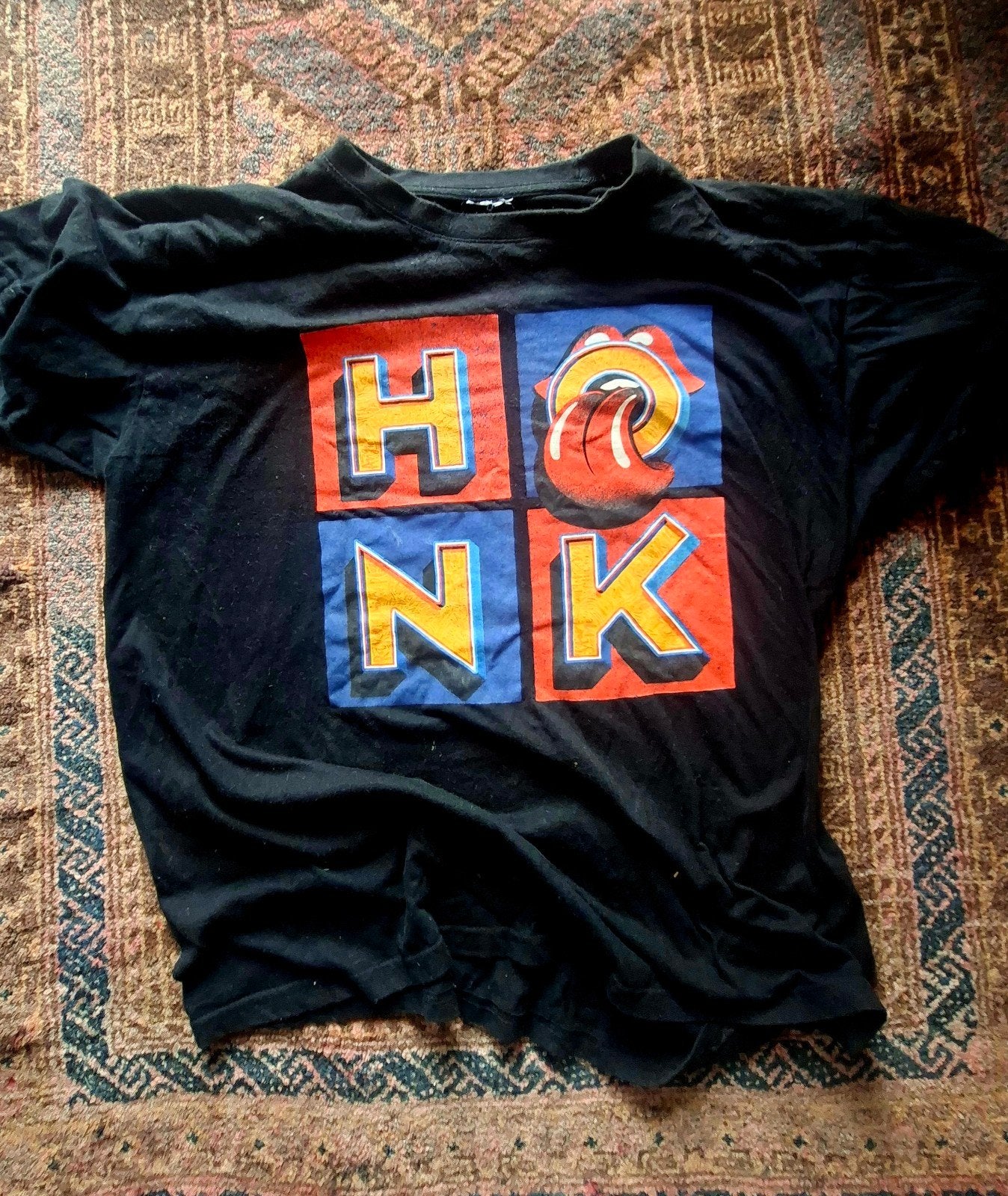 The Rolling Stones Honk T-shirt - Zwart - Maat XL, Kleding | Heren, Ophalen of Verzenden, Maat 56/58 (XL), Zwart, The Rolling Stones