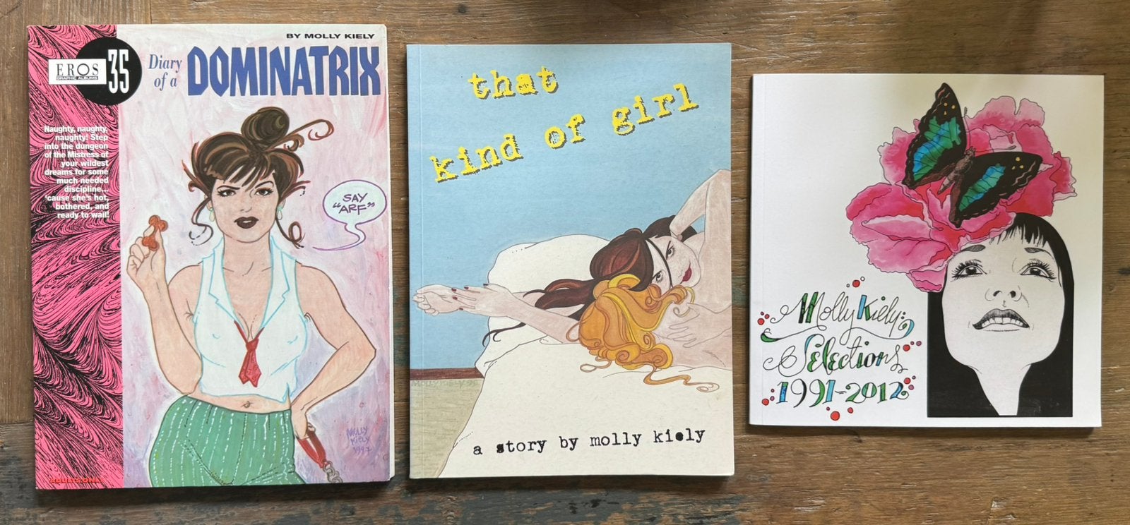 3 x Molly Kiely - Erotische strips, Meerdere comics, Ophalen of Verzenden, Zo goed als nieuw, Amerika