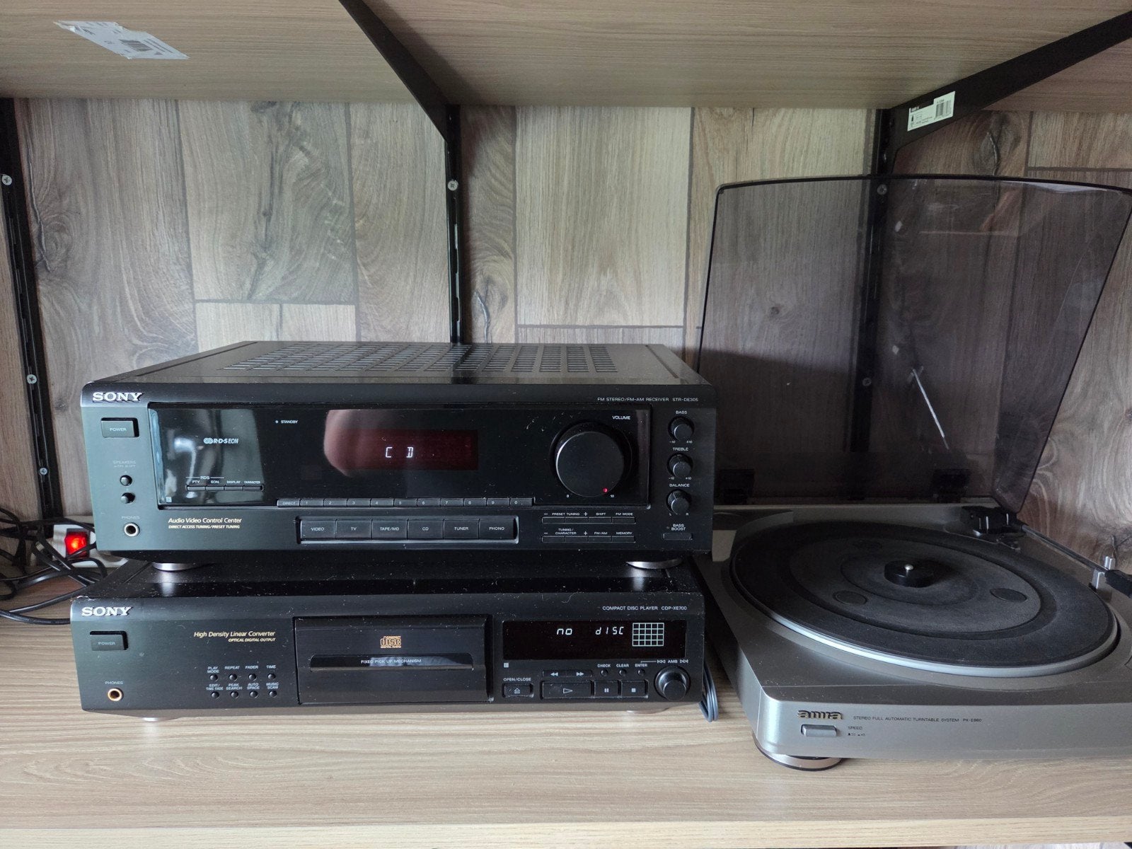 Complete Sony Stereo Set met Kenwood Speakers en Platenspele, Gebruikt, Tuner of Radio, Sony, Losse componenten