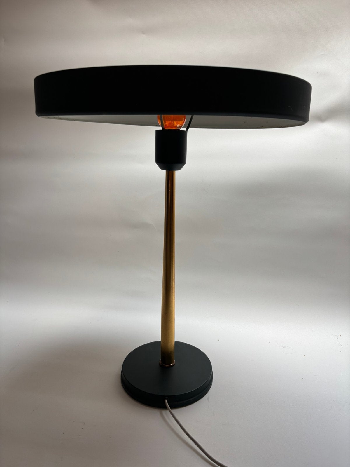 Mid century philips lamp tafellamp bureaulamp Louis Kalff, Ophalen, E27 (groot), Philips, Metaal