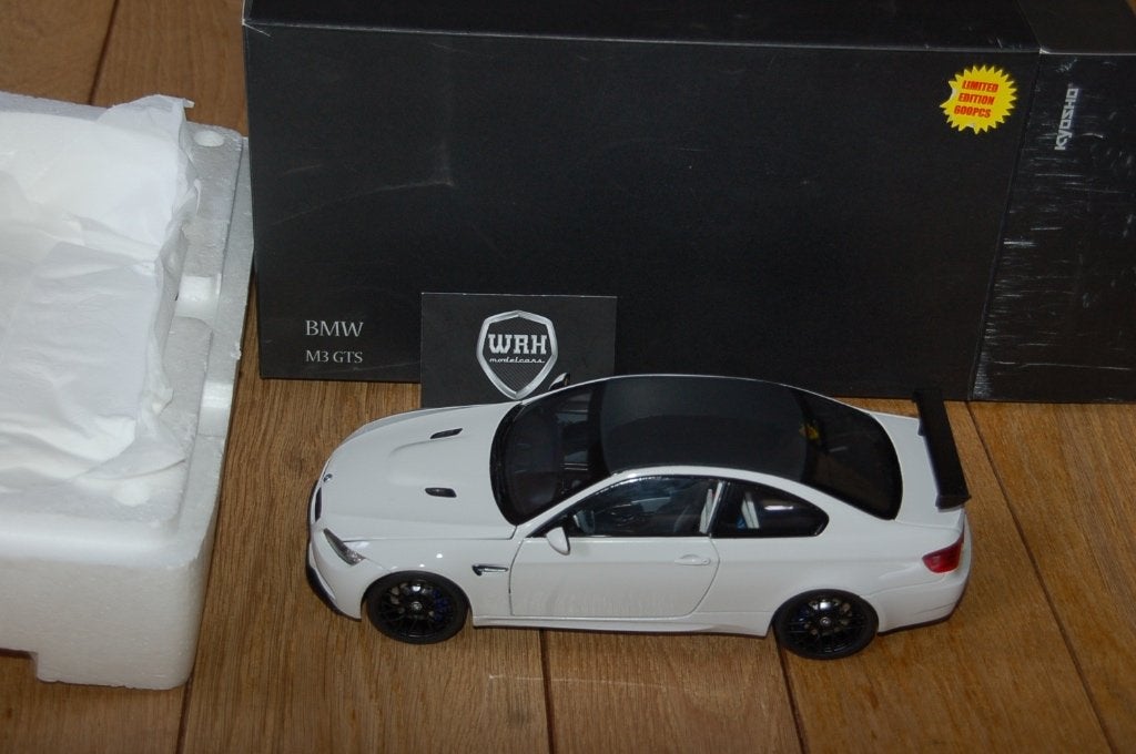 1:18 BMW M3 E92 GT2 white Kyosho WRH, Hobby en Vrije tijd, Verzenden, Gebruikt, Auto, Kyosho