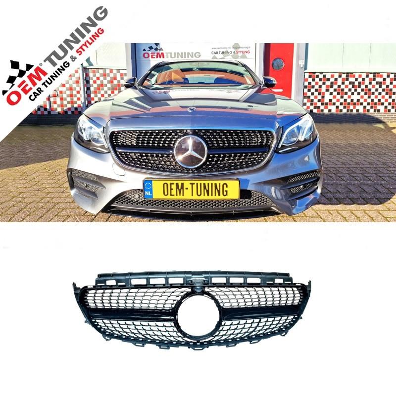 Mercedes-Benz E-Class W213 |black diamonds grill |met camera, Ophalen of Verzenden