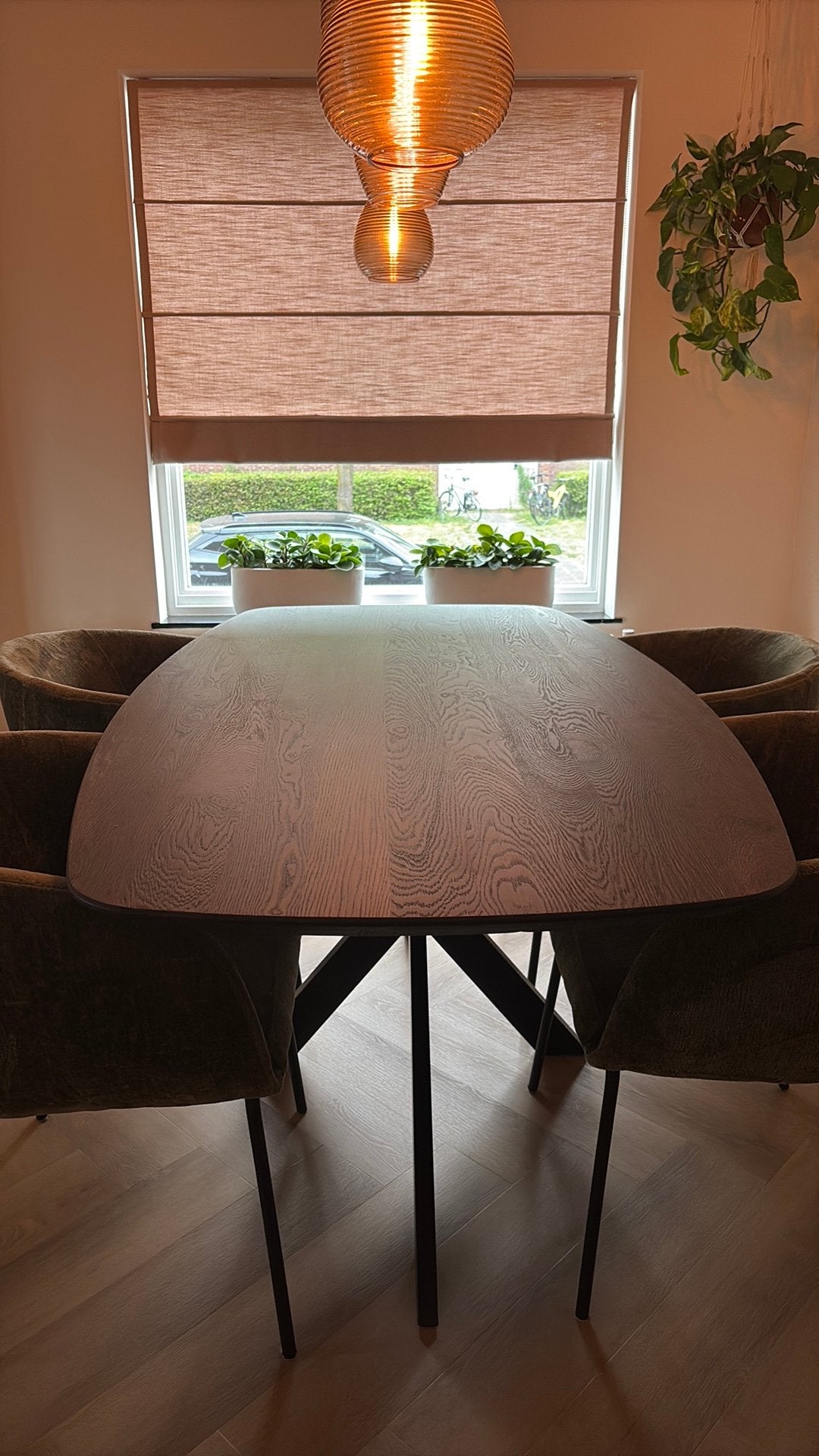 Eettafel Odda Deens met Spin poot., Huis en Inrichting, Tafels | Eettafels, Ophalen, Eikenhout, 50 tot 100 cm, Zo goed als nieuw