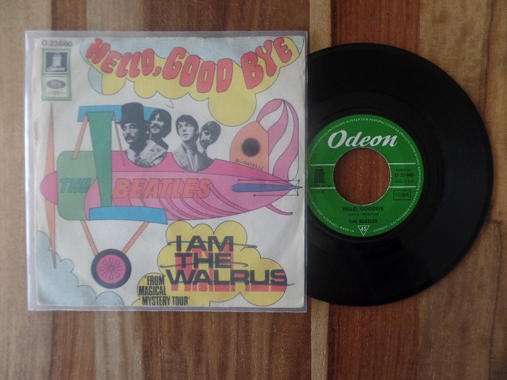single  The Beatles - Hello, Goodbye / I Am The Walrus, Cd's en Dvd's, Vinyl Singles, Ophalen of Verzenden, Gebruikt, Rock en Metal