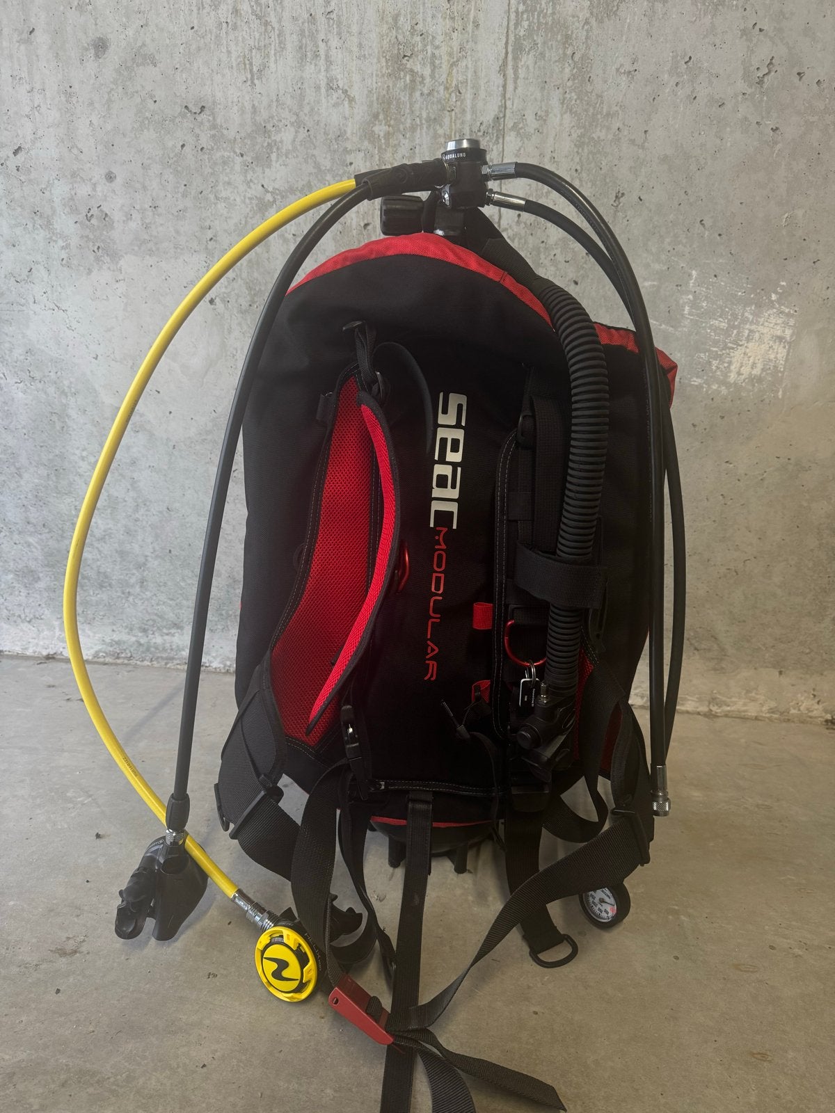 Complete Duikset: Seac ModularBCD,trimvest,Aqualung HelixPro, Watersport en Boten, Ophalen, Zo goed als nieuw, Overige typen