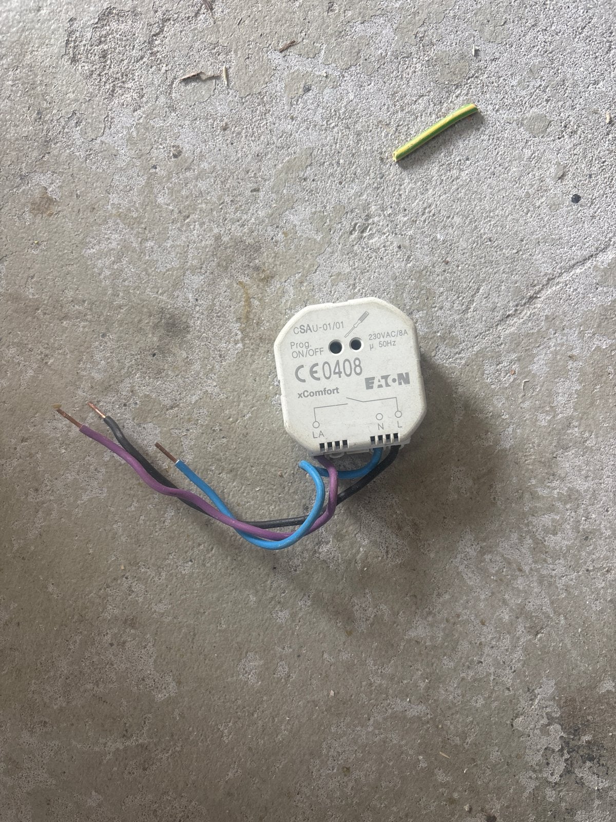 Eaton xComfort CSAU-01/01 Schakelaar 230VAC/8A, Doe-het-zelf en Verbouw, Ophalen of Verzenden, Gebruikt, Eaton, Schakelaar