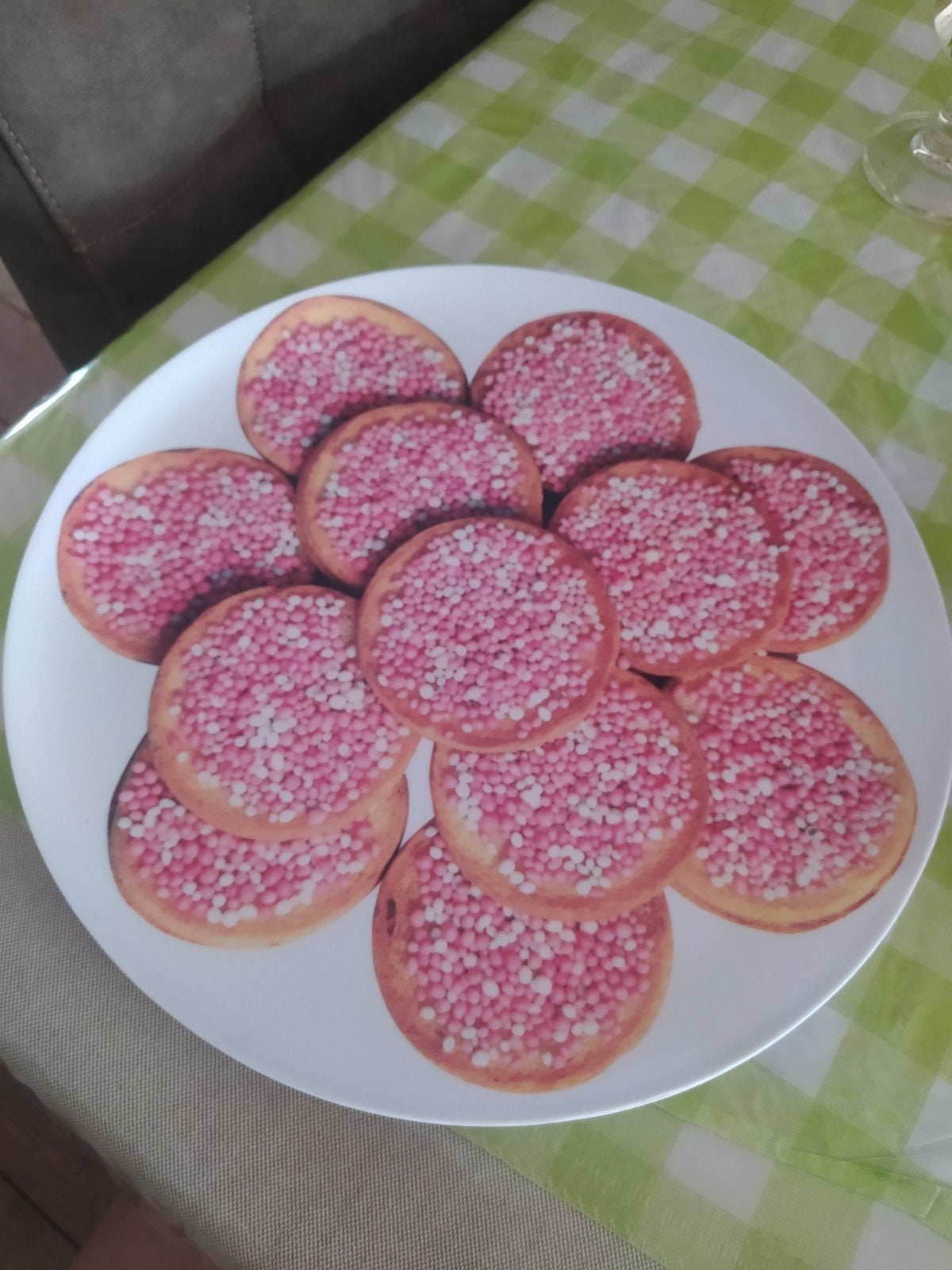 Geboorten traktatie/cadeau rond bord meisje, Ophalen of Verzenden