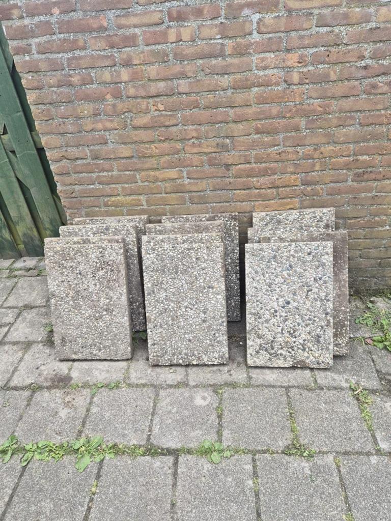 GRATIS: Grindtegels 60x40x5, Tuin en Terras, Ophalen of Verzenden, Gebruikt, Beton, Terrastegels