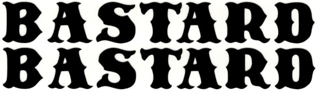 Bastard sticker set #1, Motoren, Accessoires | Stickers, Ophalen of Verzenden
