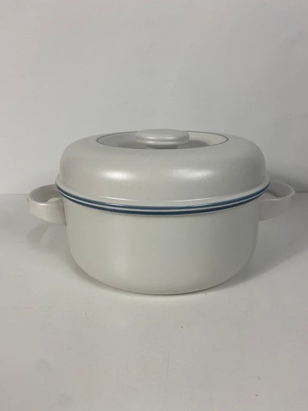 Thomas Soepterrine – Wit met Blauwe Rand, Huis en Inrichting, Overige materialen, Gebruikt, Overige typen, Ophalen of Verzenden