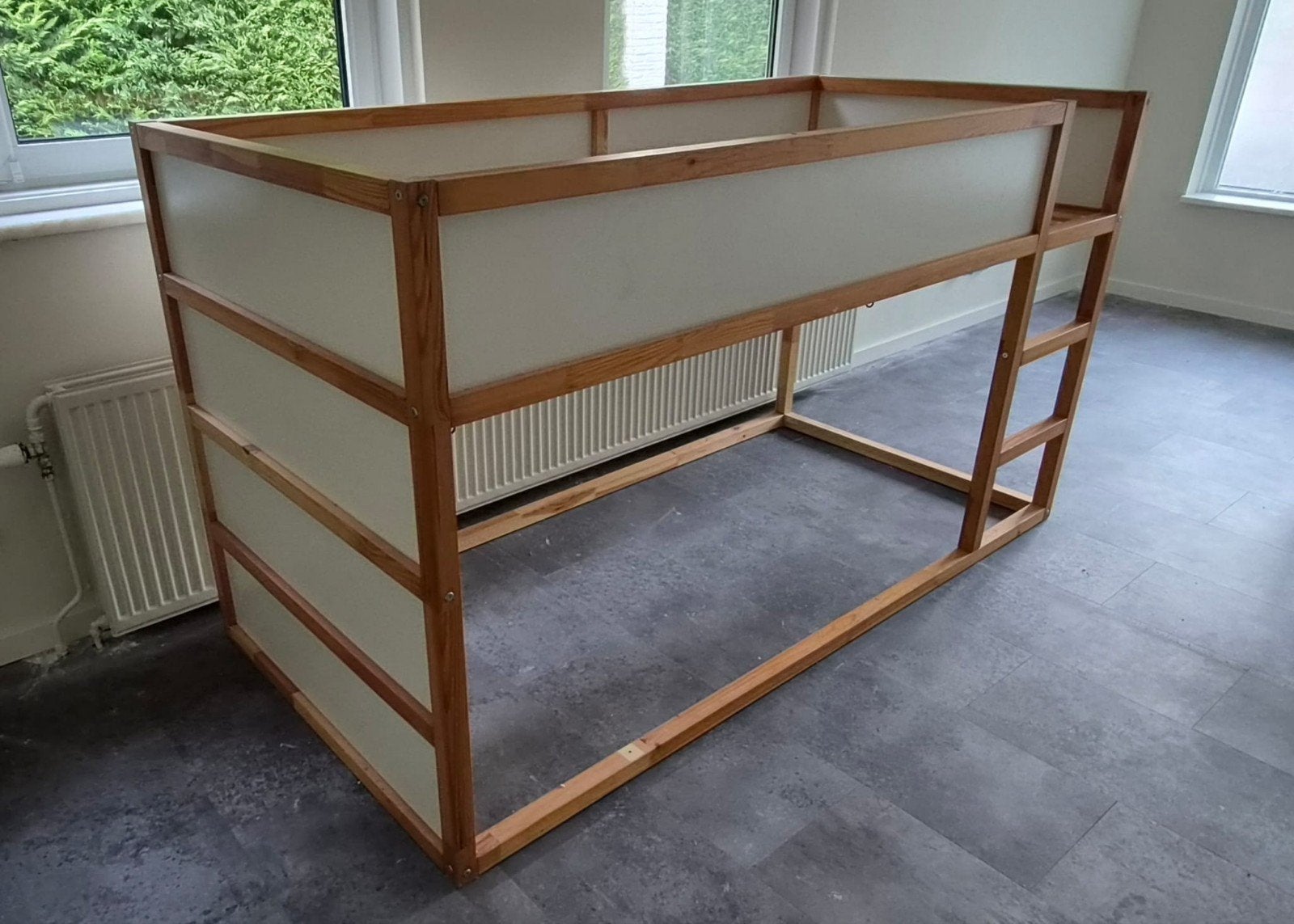 hoogslaper met lattenbodem, Ophalen, Eenpersoons, 90 cm, Hoogslaper