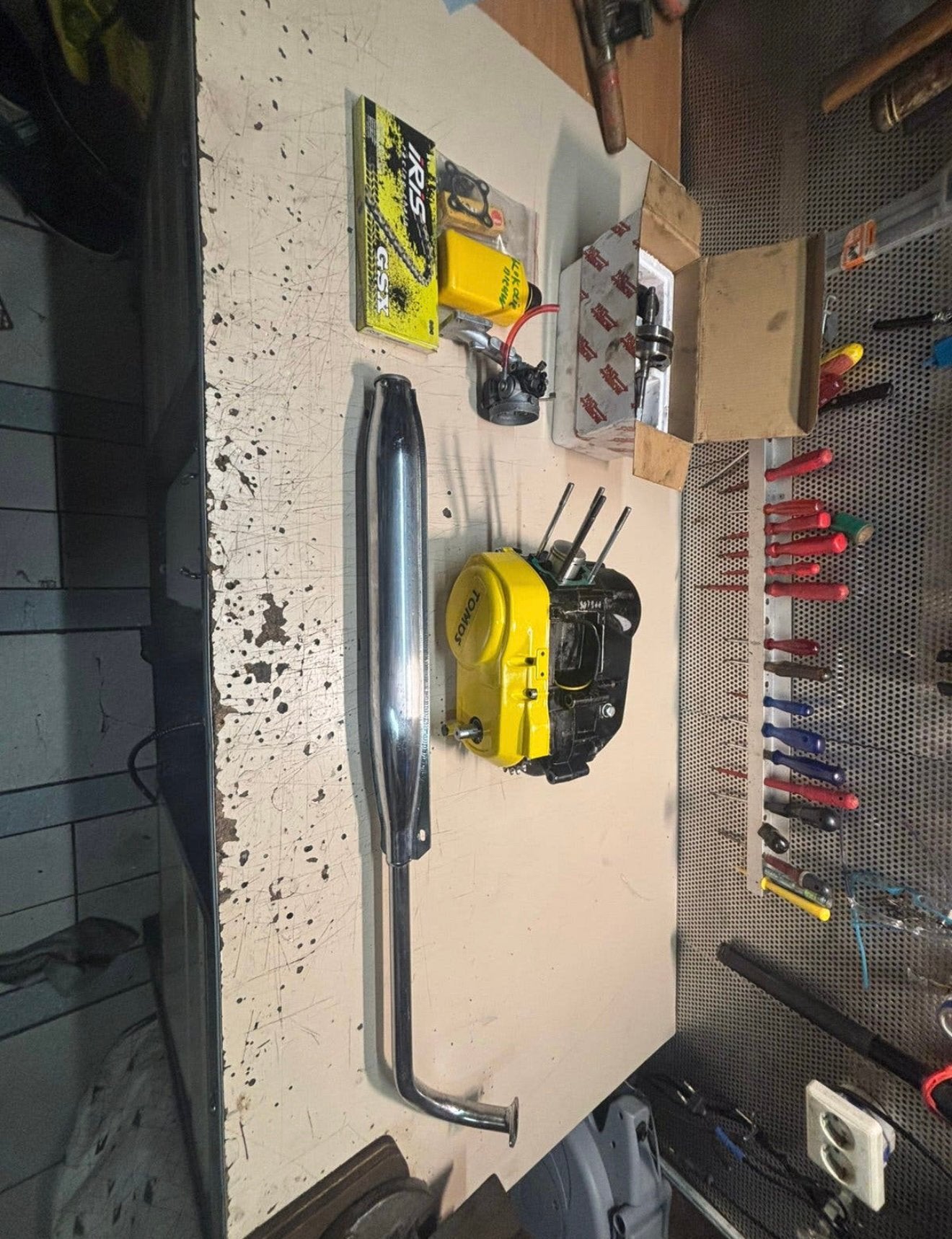 Tomos Blok, Ophalen, Blok