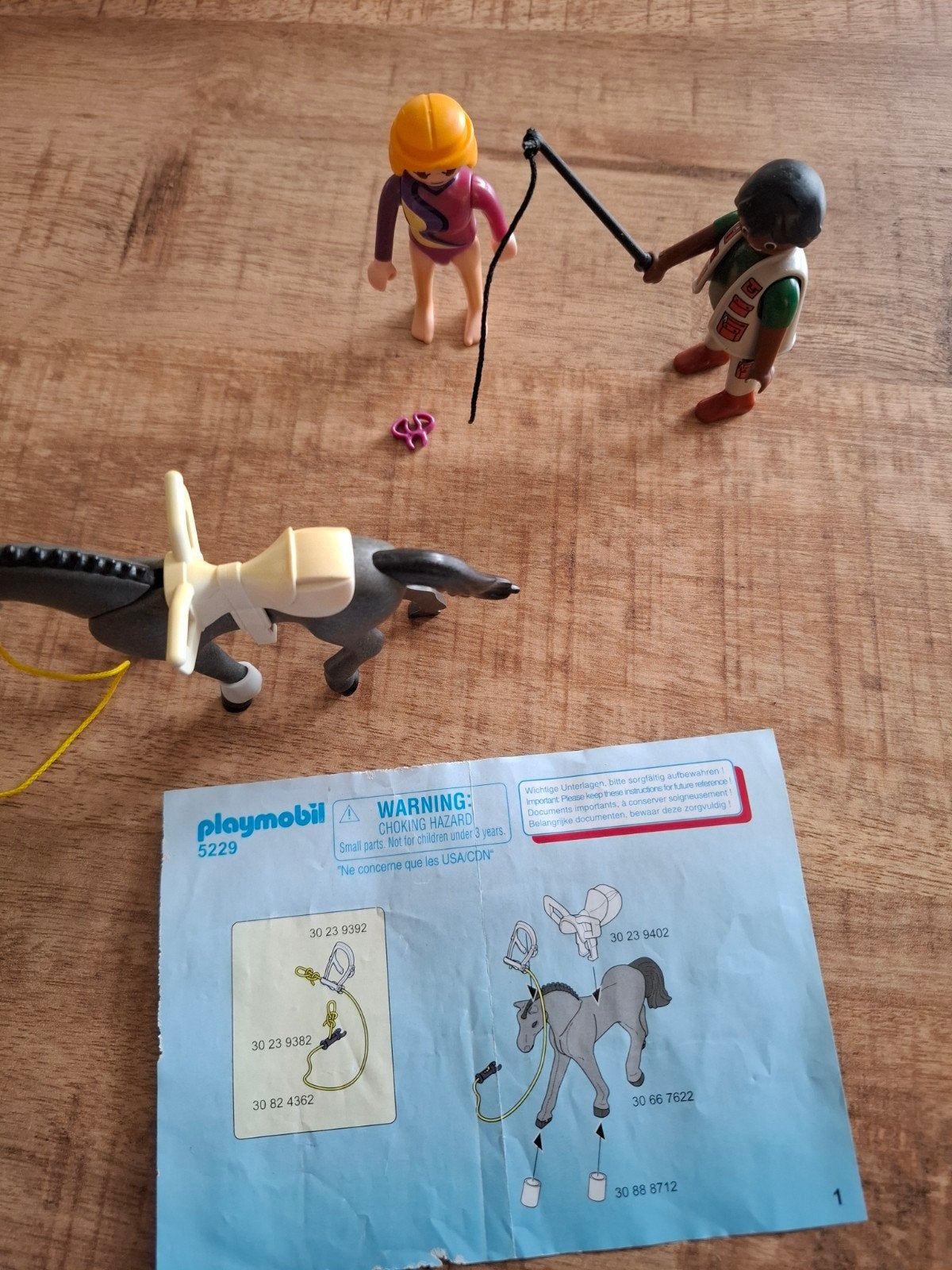 Playmobil 5229 Paardrijles met korte handleiding, Gebruikt, Complete set, Overige typen, Ophalen of Verzenden