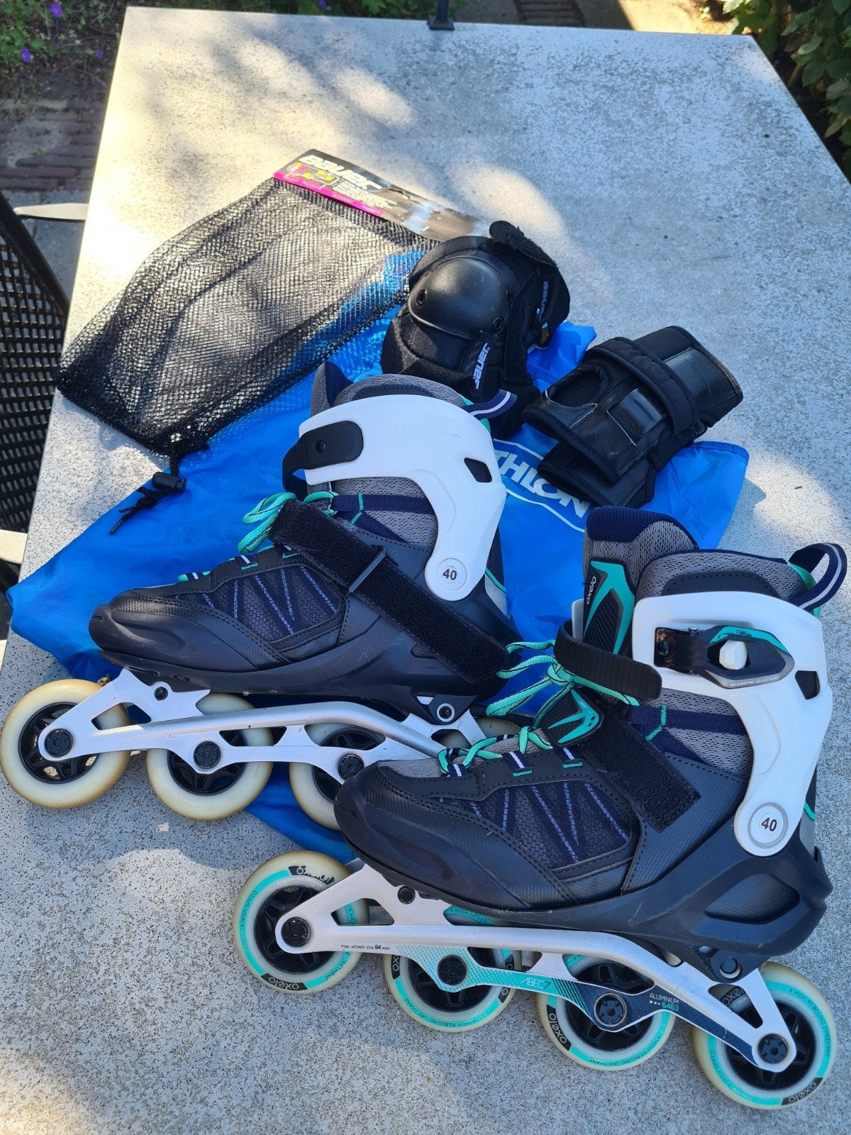 Oxelo Inline Skates Maat 39 met bescherming, Ophalen, Zo goed als nieuw, Overige typen, Overige merken