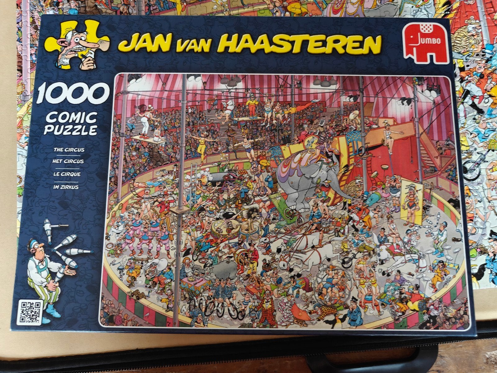 Jan van Haasteren Het Circus 1000 stukjes legpuzzel, Ophalen, 500 t/m 1500 stukjes, Gebruikt, Legpuzzel