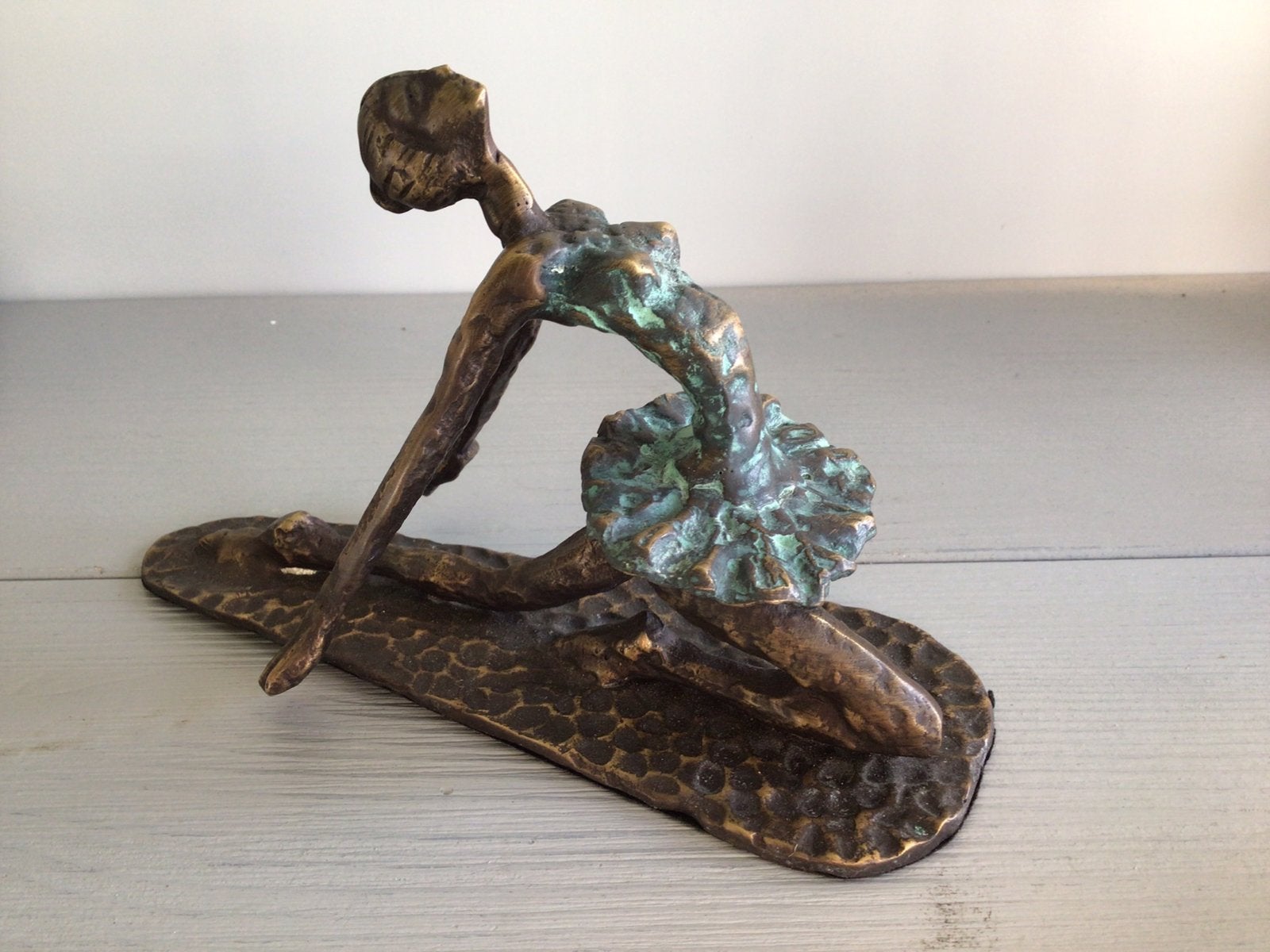 Fraaie sierlijke bronzen ballerina brons danseres sculptuur, Verzamelen, Beelden en Beeldjes, Ophalen of Verzenden, Zo goed als nieuw