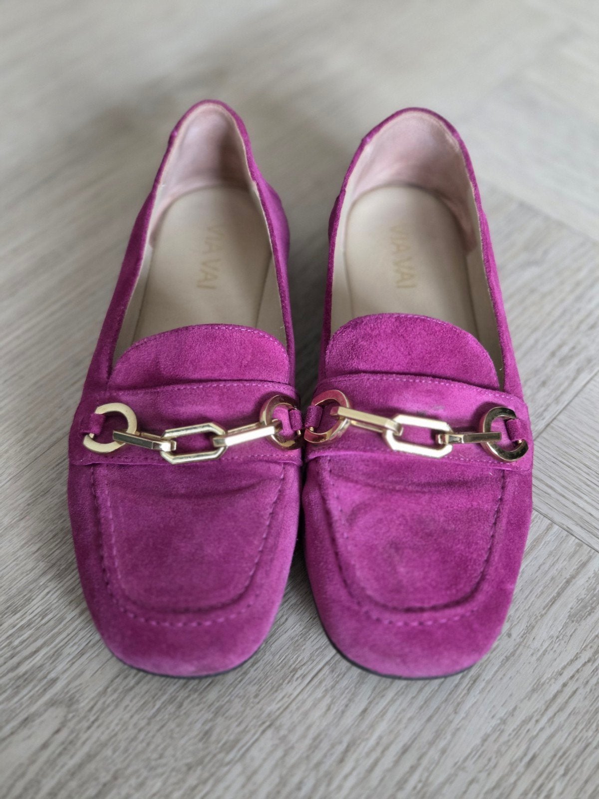 Dames mocassins Via Vai, Kleding | Dames, Ophalen of Verzenden, Zo goed als nieuw, Beige, Sneakers of Gympen