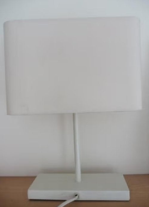 Tafellamp met créme scherm, Huis en Inrichting, Lampen | Tafellampen, Oosterveldweg 15, 7274 DZ, Gebruikt, Verzenden, Met schakelaar