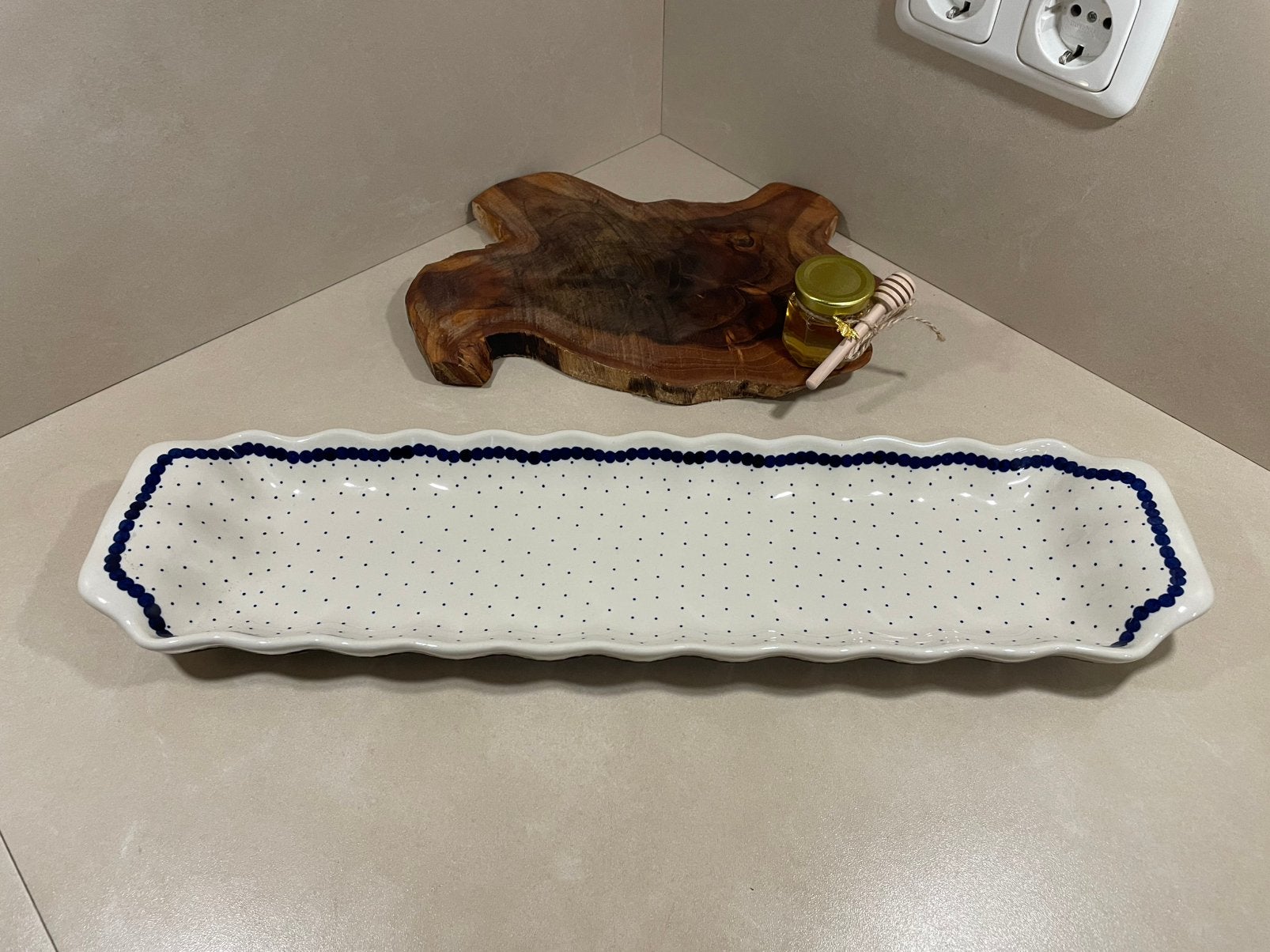 Nieuwe Bunzlau Baguette schaal 51x13,5 cm, Huis en Inrichting, Keuken | Servies, Overige merken, Nieuw, Ophalen of Verzenden, Schaal of Schalen