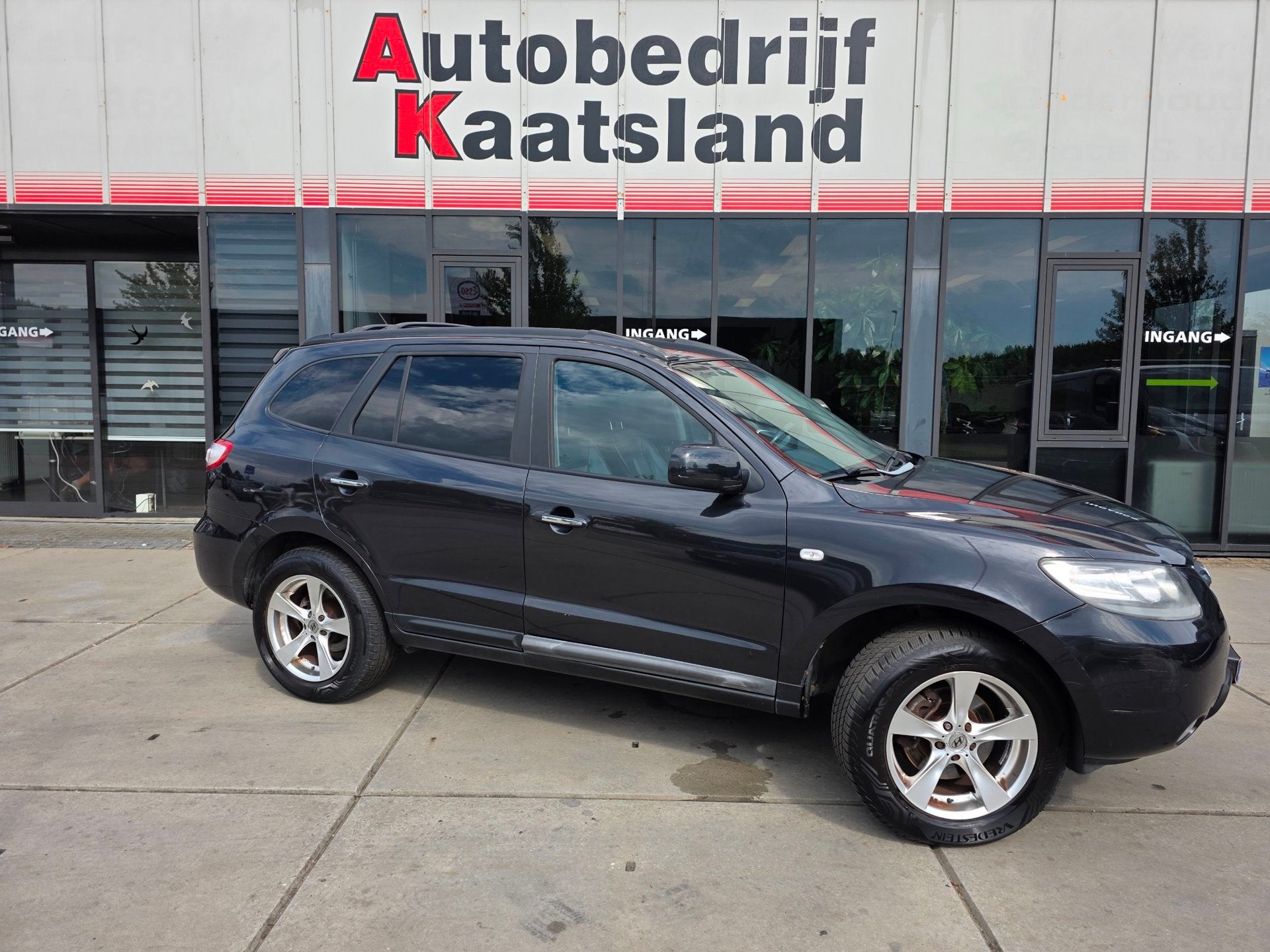 Hyundai Santa Fe 2.7i V6 Style - 7 Persoons - Leer - Clima -, Auto's, Voorwielaandrijving, Santa Fe, Gebruikt, Zwart