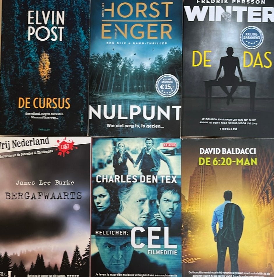 Spannende thrillers, oa Horst Enger, Fredrik Persson, Boeken, Romans, Zo goed als nieuw, Nederland, Ophalen of Verzenden
