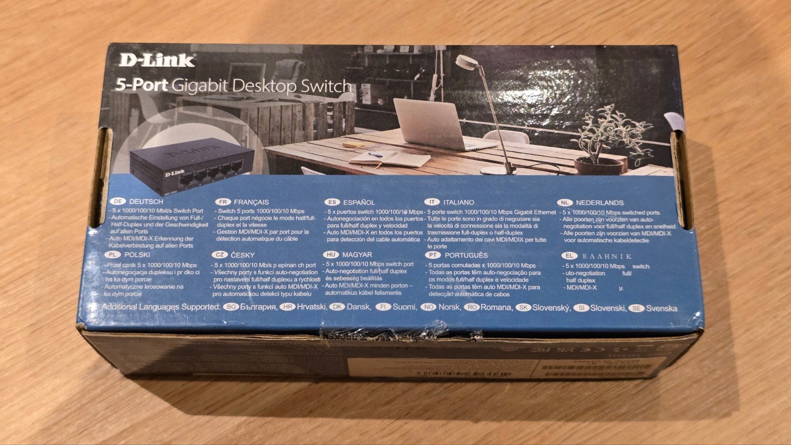 D-Link DGS-105GL 5-Poorts Gigabit Desktop Switch, Ophalen of Verzenden, Nieuw